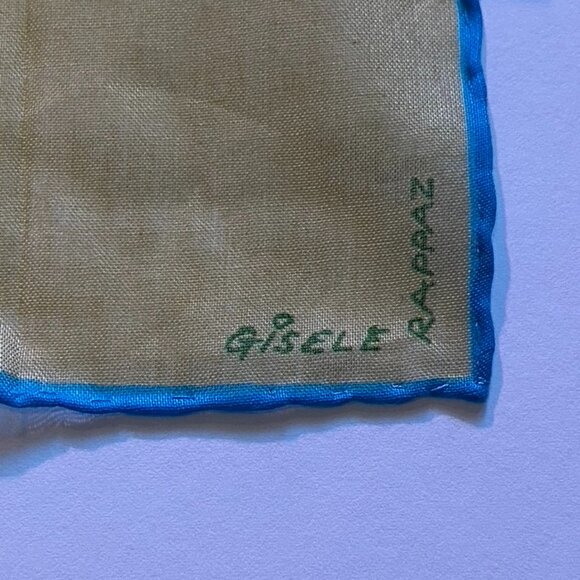 Vintage SwissAir Hankie/Scarf Gisele Rappaz Original - Picture 2 of 6